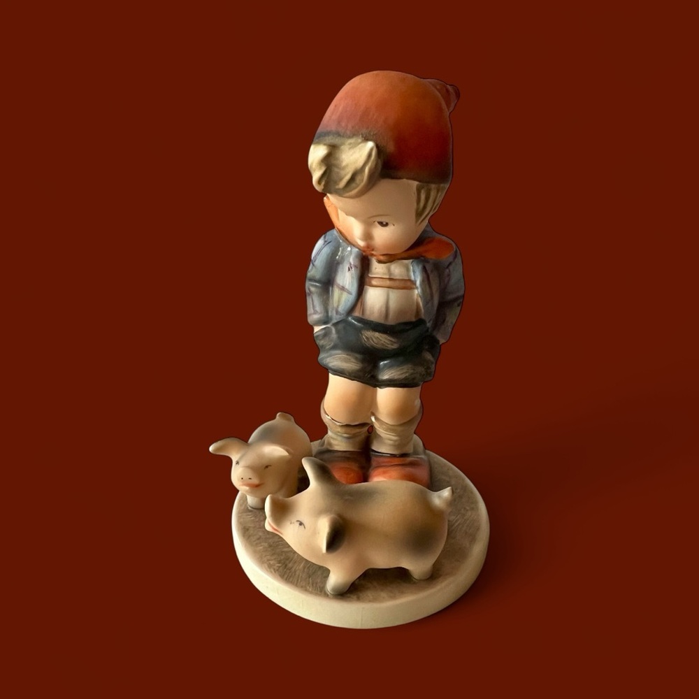 🎈SALE🎈Vintage Hummel Figurine 
FARM BOY
Charming Boy with Pigs